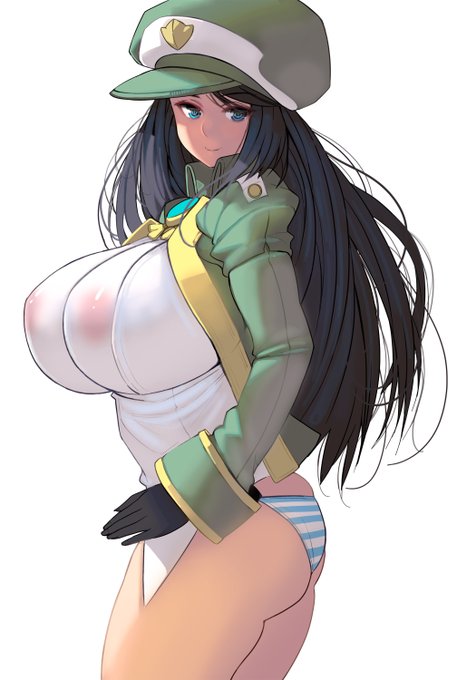 横乳と尻 