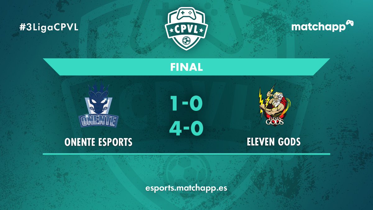 🏆 ¡¡¡¡𝗧𝗘𝗡𝗘𝗠𝗢𝗦 𝗖𝗔𝗠𝗣𝗘𝗢́𝗡 DE LA #3LigaCPVL!!!! 🏆

🏅 @onente_esports gana en la gran final a <a href="/ElevenGods/">Eleven Gods™</a> y se lleva el título de forma incontestable 🏅

🙌🙌¡¡¡𝗘𝗡𝗛𝗢𝗥𝗔𝗕𝗨𝗘𝗡𝗔 𝗔 𝗧𝗢𝗗𝗢 𝗘𝗟 𝗘𝗤𝗨𝗜𝗣𝗢!!! 🙌🙌