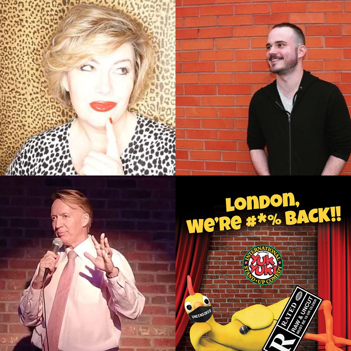 NEW @yukyukscomedy show THIS SATURDAY at 8PM
Capacity is limited (LAST WEEKEND SOLD OUT!). Get Your Tickets and support standup comedy ➡️ bit.ly/3kdzuQY
.
⭐️ Headliner - Shannon Laverty
😆 Middle - <a href="/TheDonaldNorth/">Donald D'Haene</a> 
🎤 MC - <a href="/AndrewBarr8/">Andrew Barr</a>