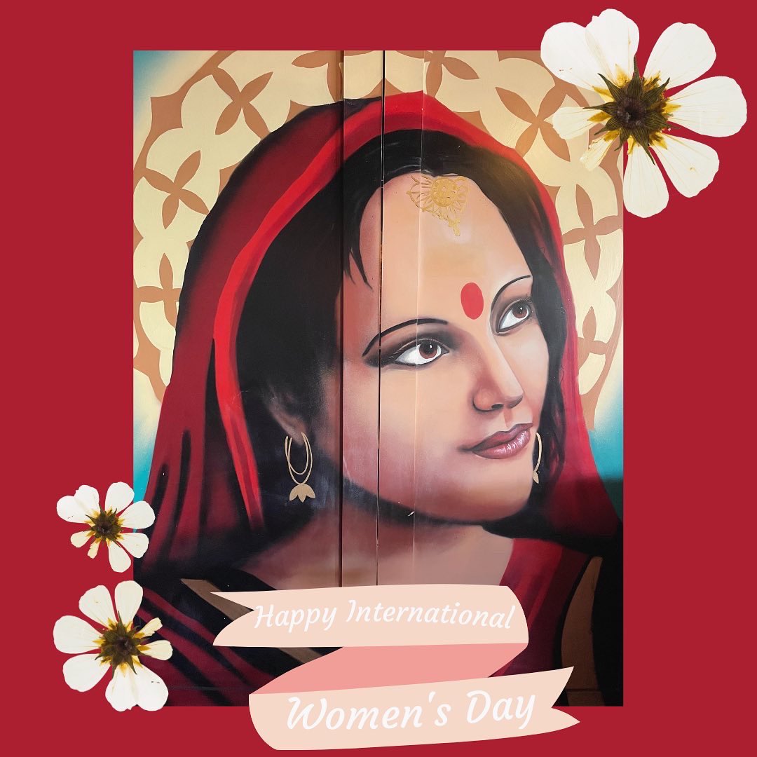 Happy #InternationalWomensDay
To celebrate, here’s a mural at our Barrelhouse
This is Saint Sara, patron Saint of travelers, refugees and gypsies. Sara embodies the spirit of those brave enough to adventure beyond what they already know Come by to see her &amp; our #strongwomen staff