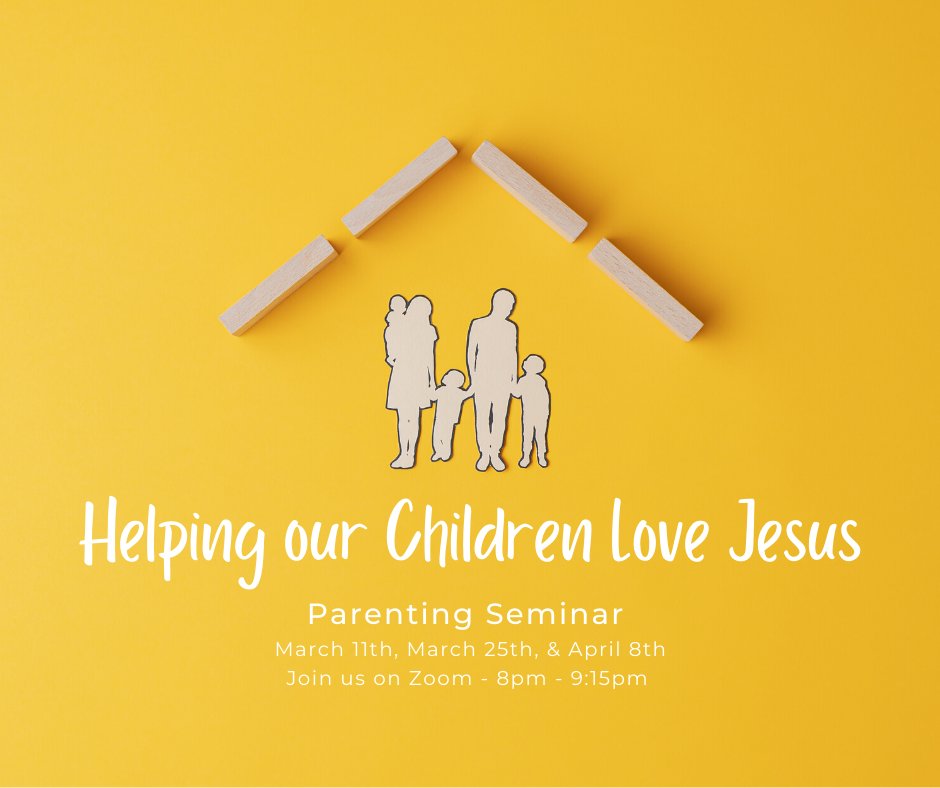 cpc_fairfield's tweet photo. Join us for our new Parenting Seminar on Zoom beginning this Thursday at 8pm. We are excited to walk through this training as a church! https://t.co/a34GRYmBYY