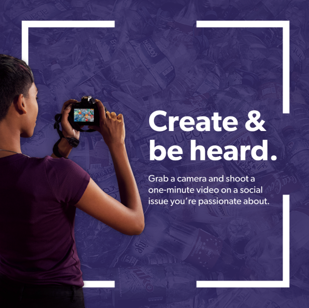 BYkids's tweet photo. If you had one minute to spread a message of social change, what would it be? @Videosforchange invites middle &amp; high school students across the US to create their message and be heard. Learn more at https://t.co/fZYDuSDzJl #VideosForChange #CreateAndBeHeard @HighResolvesNA https://t.co/h16cM3LYlc