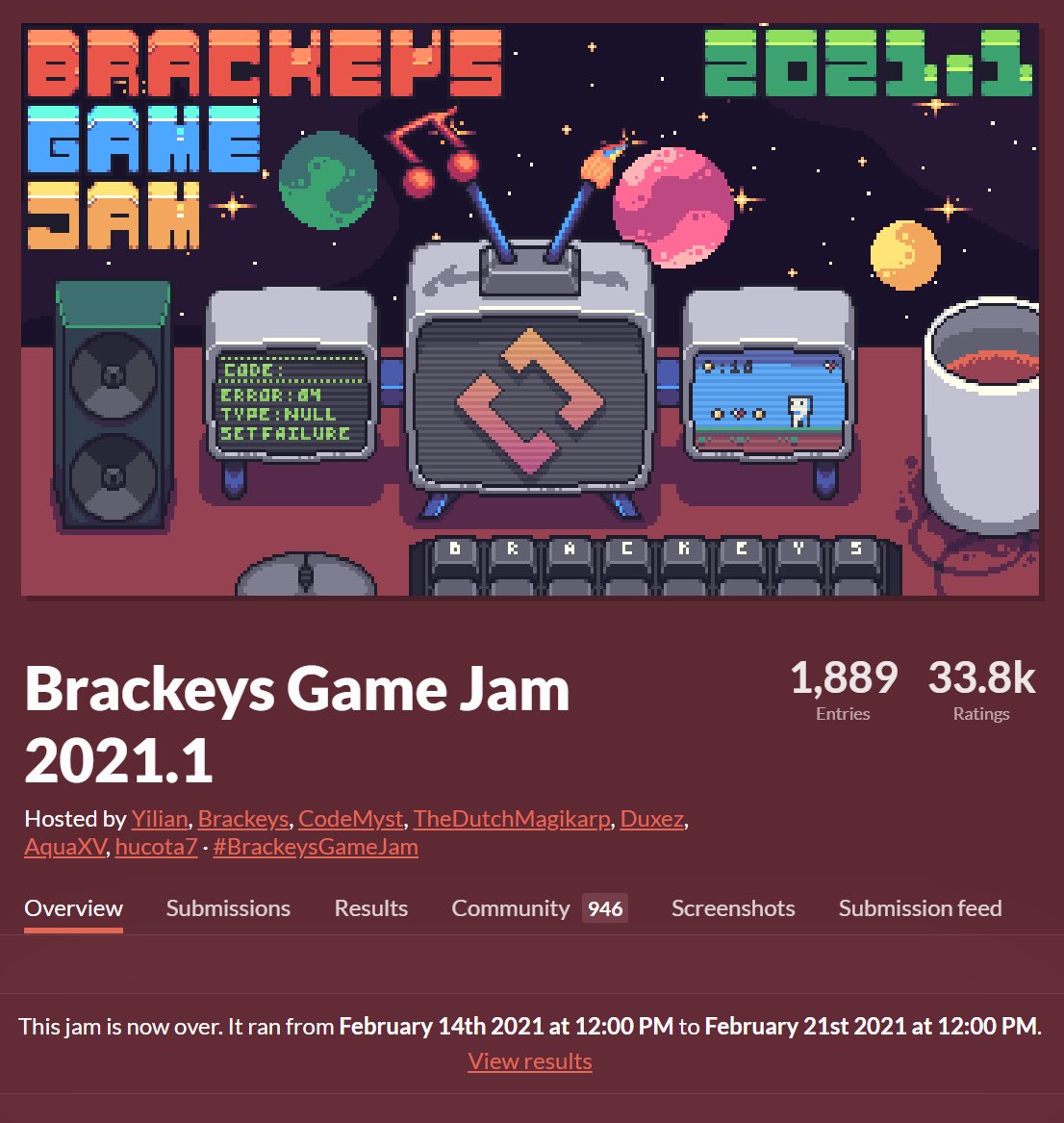 TrialityG's tweet photo. NO WAY?!?!

We participated in the #BrackeysGameJam 2021.1 and we never thought we would actually win amongst 2000 other amazing entries?!?!

#itchio #gamejam #indiedevelopment https://t.co/6uRwUKmzTa