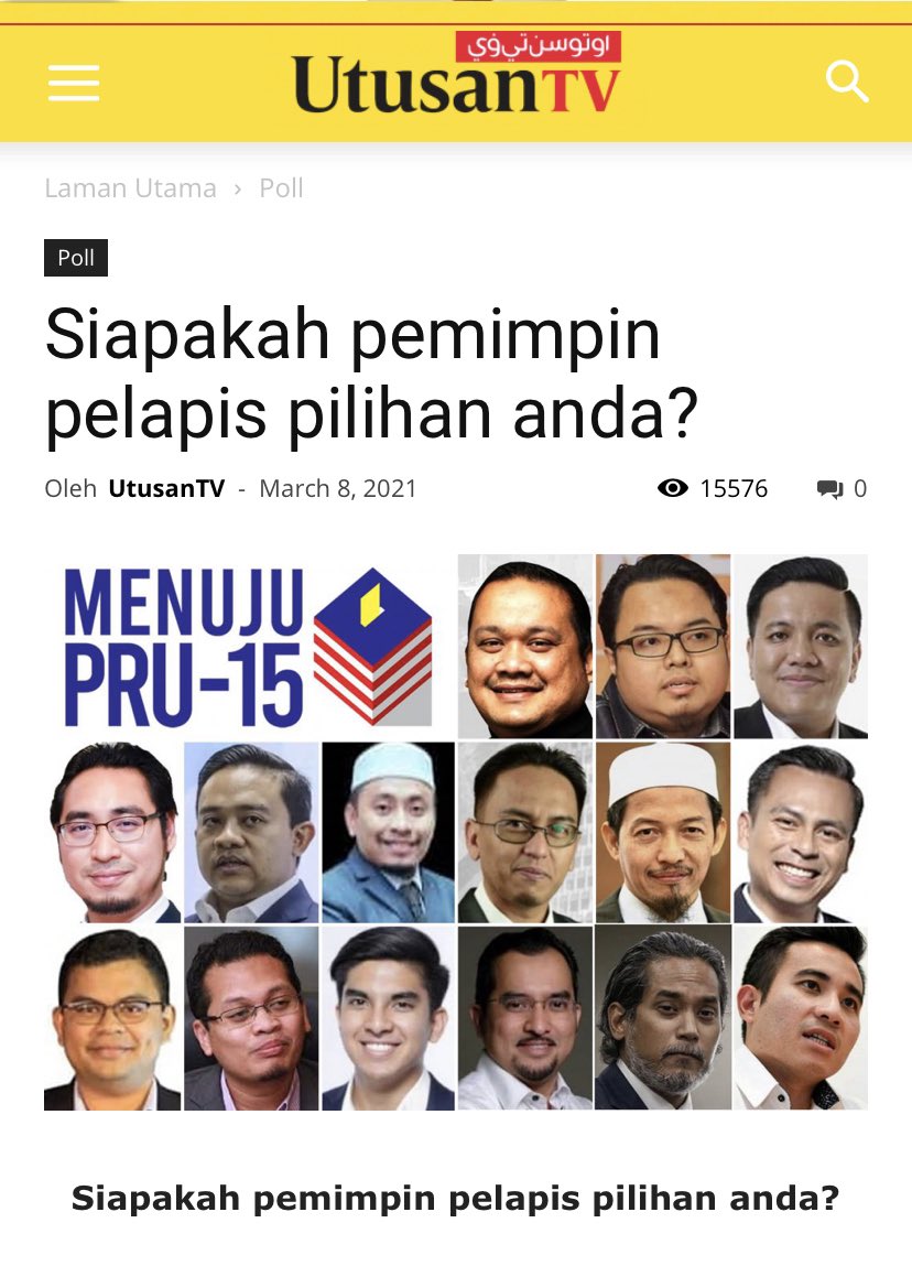 faisalazizfa's tweet photo. Tahniah @UtusanTV atas inisiatif ini. Namun saya tertanya mengapa tiada seorang pun nama pemimpin wanita spt YB @n_izzah Pn @ZahidaZK YB @emysamsudin YB @yeobeeyin &amp; Pn @nicolewong89 dalam senarai? Lebih lagi kaji selidik ini dibuat pada 8 Mac sempena Hari Wanita Antarabangsa. FA https://t.co/uU33YVpqyM
