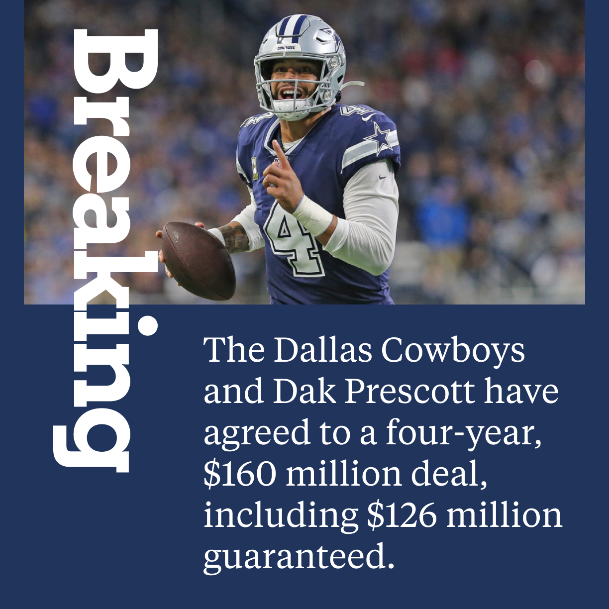 Total 102+ imagen dak prescott cowboys contract Viaterra.mx
