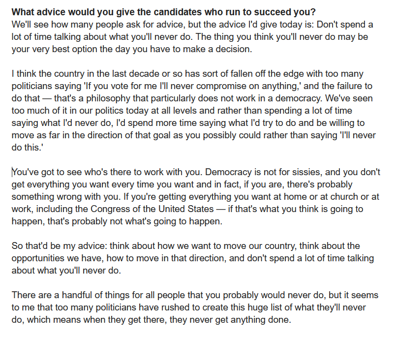 ahuguelet's tweet photo. Asked @RoyBlunt what advice he'd give to candidates running to succeed him. Maybe I'm wrong, but it sounded like he had something to get off his chest here #mosen https://t.co/b2lkBAYinj