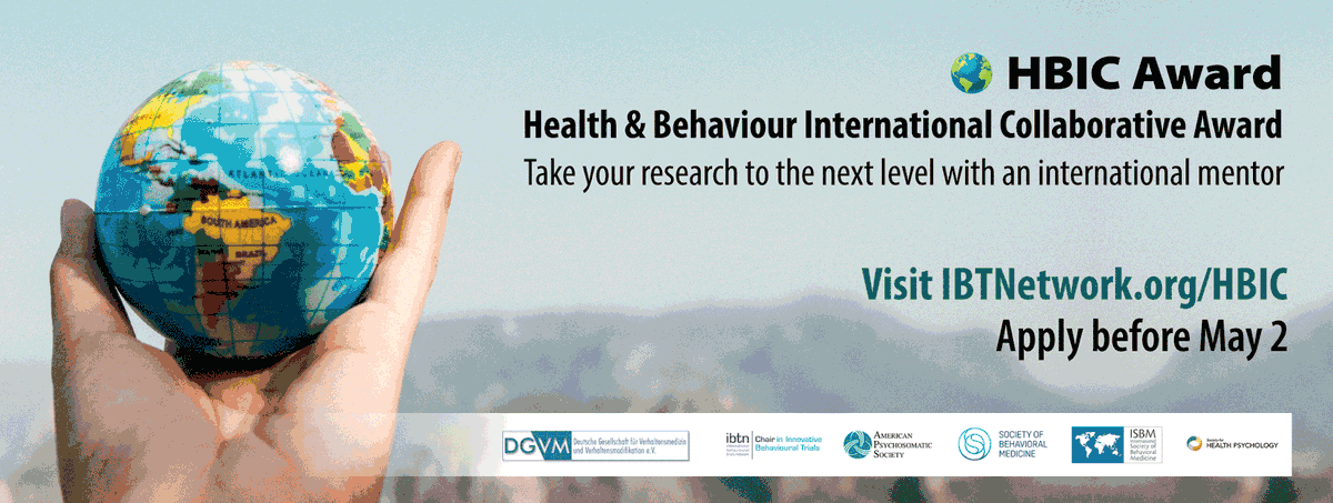 INSPIRE ISBM (@inspireisbm) on Twitter photo Applications for the 2021 #Health and #Behavior International Collaborative #Award are now open! Learn more: bit.ly/3pS5r42 #HBIC2021 #SfHP #ISBM #APS #SBM #DVGM <a href="/IBTNetwork/">Int Behav Trials</a> #healthpromotion #ECR #phdchat Applications for the 2021 #Health and #Behavior International Collaborative #Award are now open! Learn more: bit.ly/3pS5r42 #HBIC2021 #SfHP #ISBM #APS #SBM #DVGM <a href="/IBTNetwork/">Int Behav Trials</a> #healthpromotion #ECR #phdchat