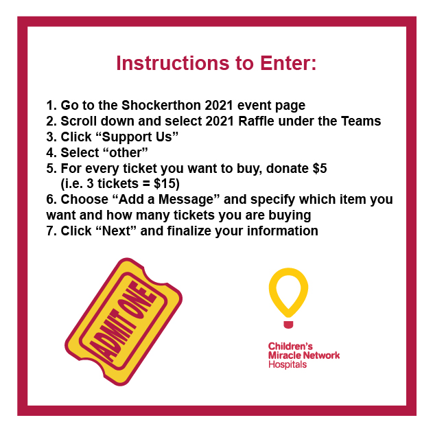It's week two of the Shockerthon Raffle. Congratulations to last week's winners, Hannah Harpel and Greta Gustafson! We'll Be in touch to get your prizes to you. Check out this week's raffle items below: