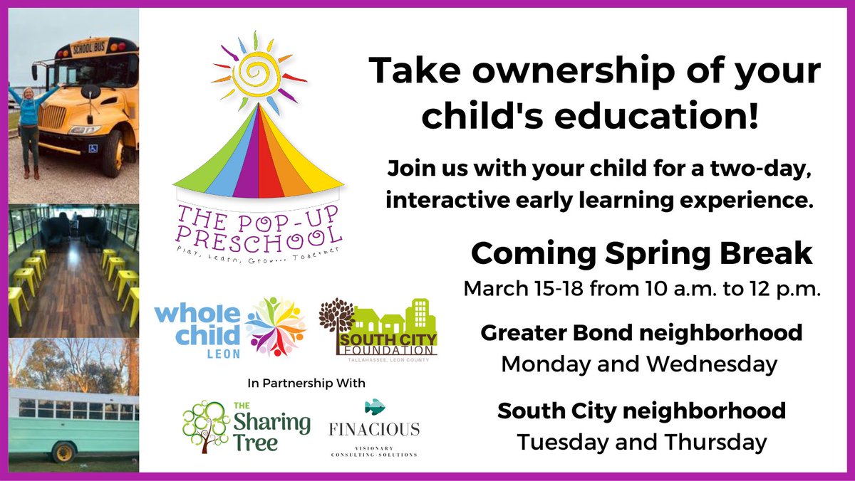 All children deserve positive interactive experiences for healthy brain development, so they are socially and emotionally ready for kindergarten. WCL Early Education and Empowerment Committee is so excited to finally launch the Pop-Up Preschool pilot during spring break