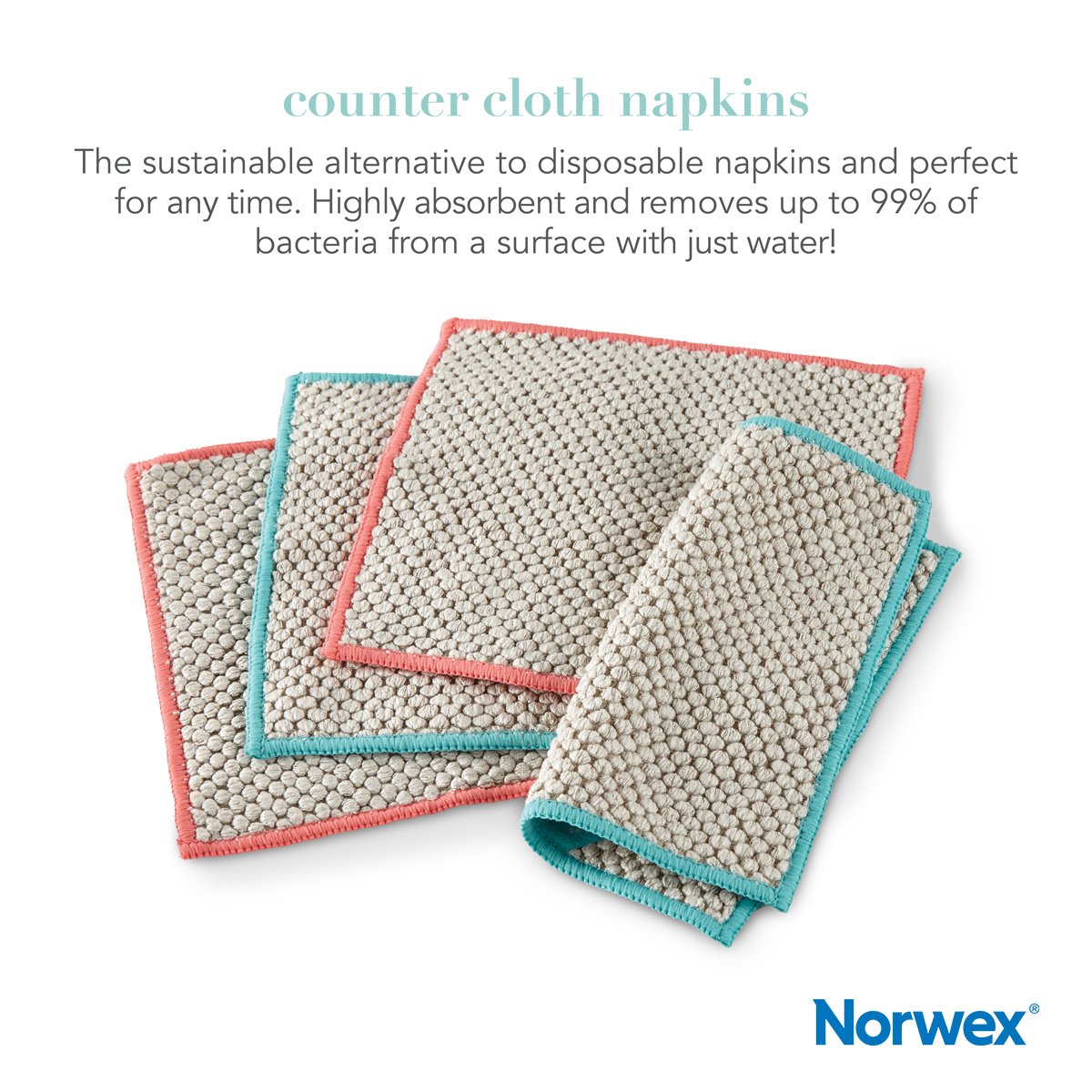 norwex's tweet image. Bye-bye disposables, hello multi-use, multipurpose and multi-surface clean! In bright new colors, these cloths make great additions to your kitchen, lunchbox and anywhere else you need them! #Norwex bit.ly/37Vkow0