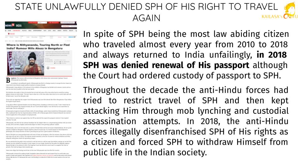 DID YOU KNOW? Revival of Hinduism through civilizational nation KAILASA globally irked vested interests of atheistic terrorist militants, caste supremacist terrorists &amp; other anti-Hindu forces who executed a massive persecution &amp; genocide on <a href="/SriNithyananda/">KAILASA's SPH NITHYANANDA</a> #JusticeForNithyananda