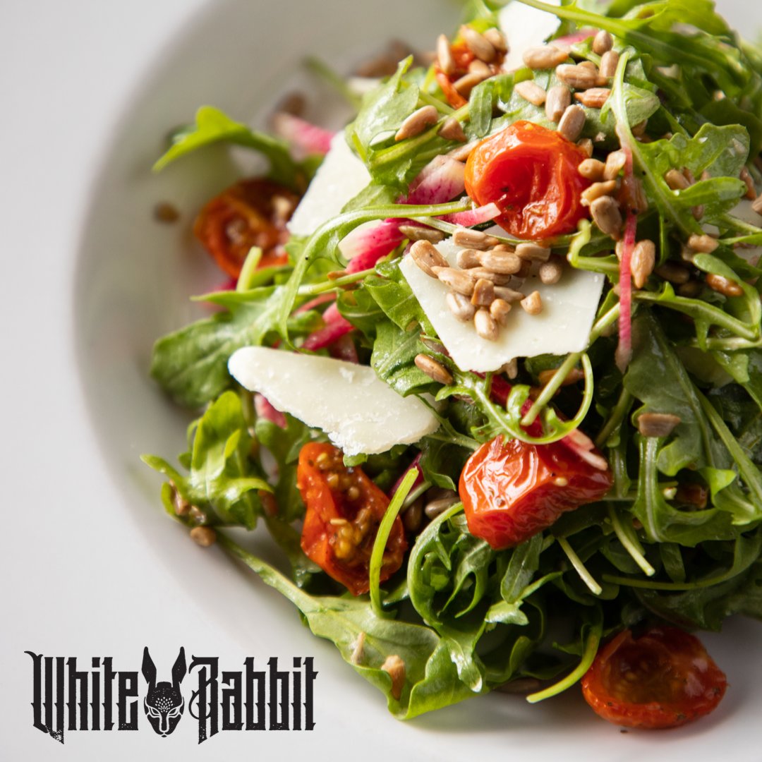 🥗We are looking ahead to Spring with our new WHITE RABBIT SALAD!
Arugula, watermelon radish, oven dried tomato, toasted sunflower seeds and pecorino.
Available in side and entree sizes. Find it on our Dine In Menu, Takeout Menu and Delivery App menus.
#MeatlessMonday #Open