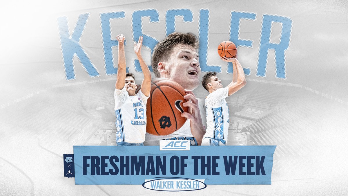 𝙒𝙖𝙡𝙠𝙚𝙧 𝙆𝙚𝙨𝙨𝙡𝙚𝙧 ➡ 𝘼𝘾𝘾 𝘾𝙤-𝙁𝙧𝙚𝙨𝙝𝙢𝙖𝙣 𝙤𝙛 𝙩𝙝𝙚 𝙒𝙚𝙚𝙠 🗣

Walker becomes UNC's record-breaking 𝟱𝘁𝗵 different freshman to receive the honor this season 🙌

#CarolinaFamily