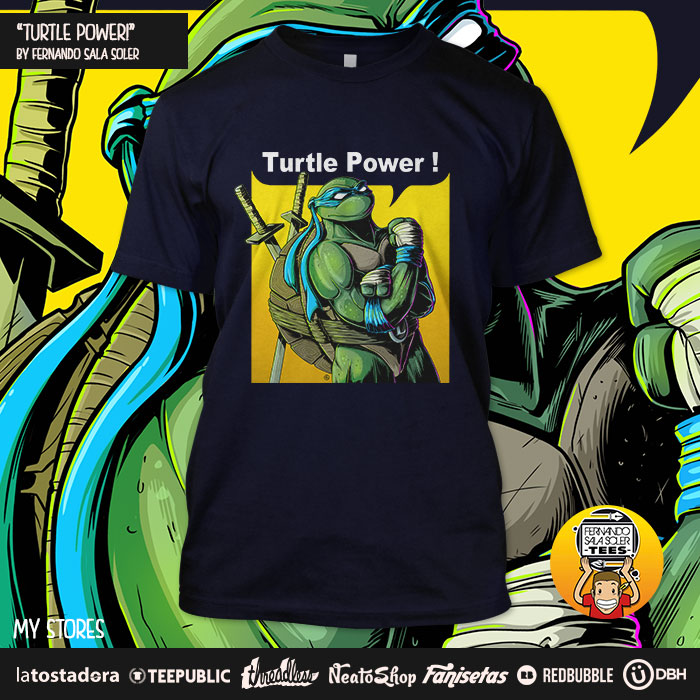 f_sala_soler's tweet photo. Turtle Power! en mis tiendas/in my stores 🐢⚔💪
#Tmnt #teenagemutantninjaturtles #Ninjaturtles #Tortugasninja #wecandoit #ilustracion #illustration #fernandosalasoler #fernandosalasolertees #retro #80s #rosietheriveter #diseñodecamiseta #tshirtdesign #leonardo #turtlespower https://t.co/ge9AjYmhqk