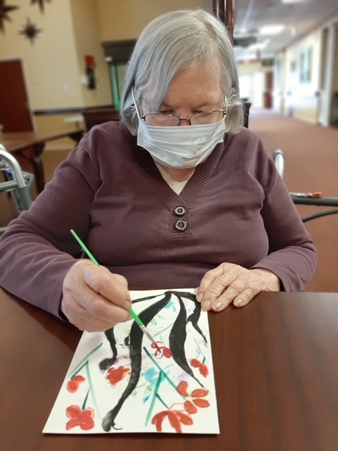 Cypress_Pointe's tweet photo. Jerrie is creating an Asian inspired art piece in celebration of our upcoming themed dinner. #trilogybff #themeddinner https://t.co/YeUFAWzmEN