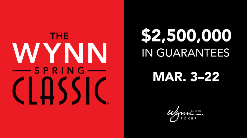 WynnPoker's tweet photo. The Spring Classic kicks off this Wednesday! For more information, please visit https://t.co/yS3vIRwnLL https://t.co/EbYAamgjUr