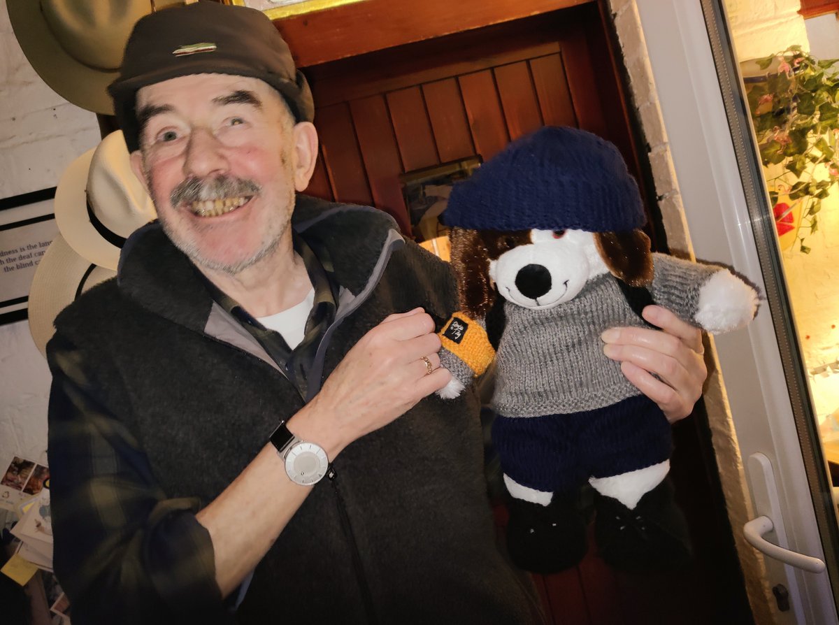 rambletag's tweet photo. Meet Joe!  Toms new #GuideDog with a twist.
This little mascot will join us on all our future adventures with his own little #rambletag
We love all that he represents #dogs, #rambling, #creativity and #helping people. https://t.co/3zG4OQdo73