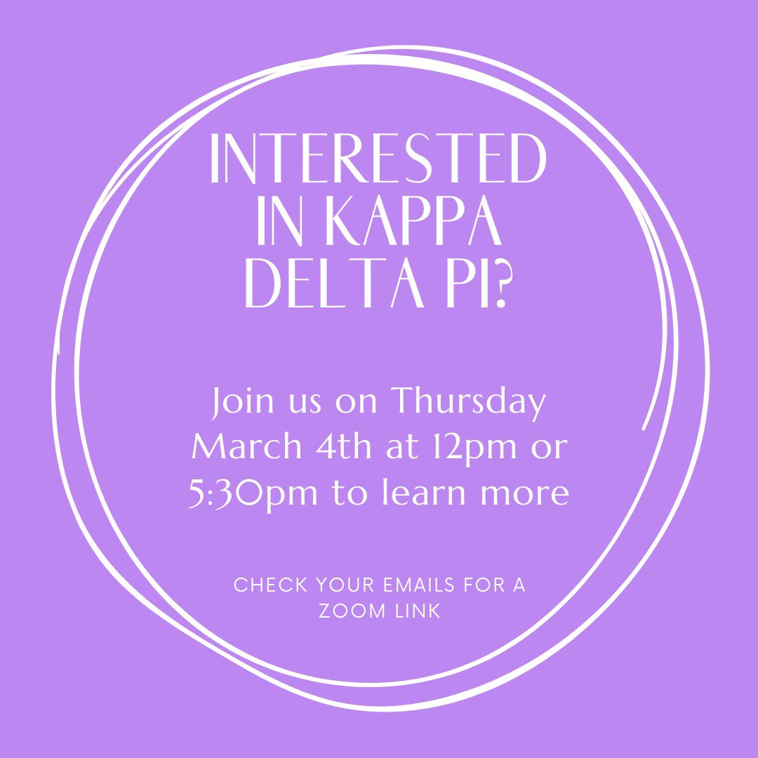 UNCCKDP's tweet photo. Want to learn more about KDP? Join our interest meeting on Thursday March 4th at 12pm or 5:30pm! We can’t wait to see you! 💚🍎 https://t.co/jMHeGcEggl