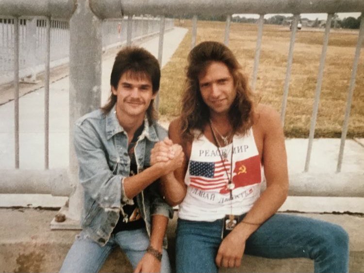 Happy Birthday Rob Affuso... keep Rock n man! Picture of Rob and I from 89 when he was in 