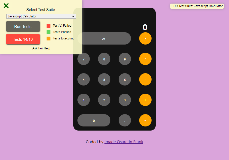 imadeosaretin_'s tweet photo. Day 29 and 30 of #100DaysOfCode
I'm working on the JavaScript calculator project from #freecodecamp I've got it all working just gotta fulfill some user stories that are proving quite stubborn #codeNewbi https://t.co/rMThjGjawT