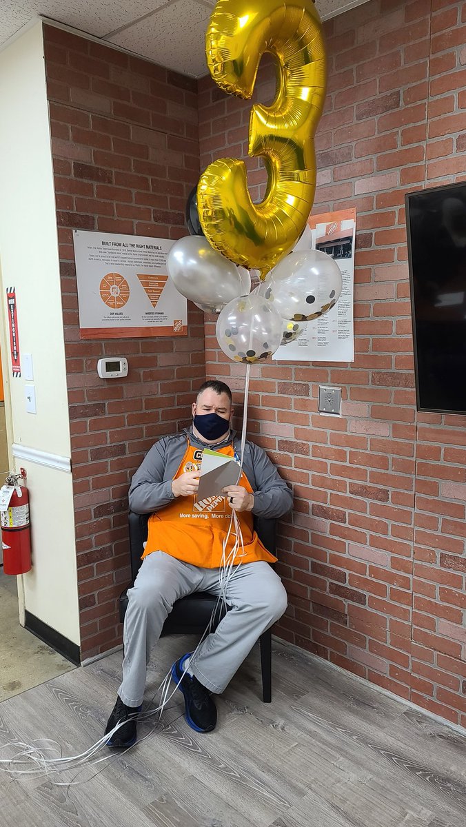 Celebration of 3 years at #thesquad # 2575.  Our SM <a href="/BillEdwardsTHD/">Bill Edwards</a>.  We appreciate you!!!  <a href="/BrianConwayTHD/">Brian Conway</a> <a href="/staceyjsharp1/">Stacey J Sharp-Brown</a> <a href="/MondoTHD/">Armando Portillo</a> <a href="/marksnyder81/">Mark Snyder</a>