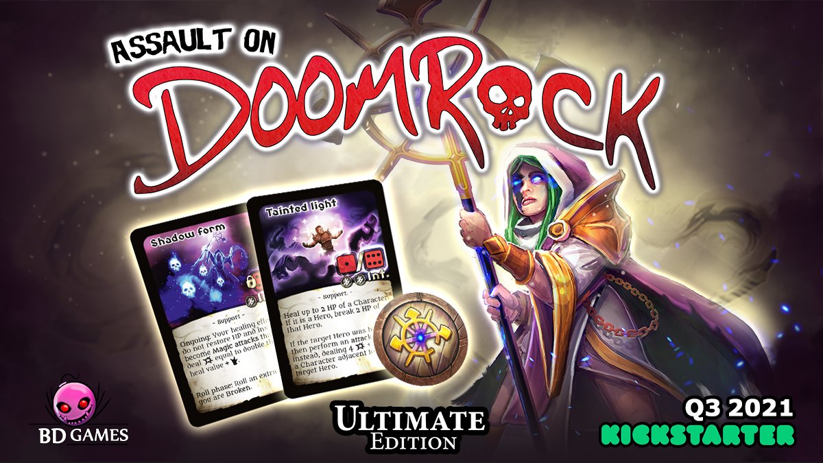 A dark Cleric joins the ranks of heroes in Doomrock Ultimate!
kickstarter.com/projects/bdgam…

#Kickstarter #boardgames #tabletopgames