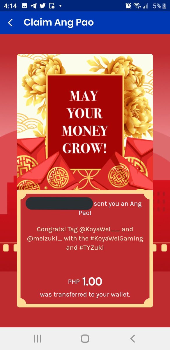 eliyphant_'s tweet photo. 1 🧧 ⋆.ೃ࿔ •°

Thankyou so much sa piso game @KoyaWel__ &amp; @meizuki_  😘
#koyawelgaming 
#TYZuki https://t.co/kzVo4xaNvd