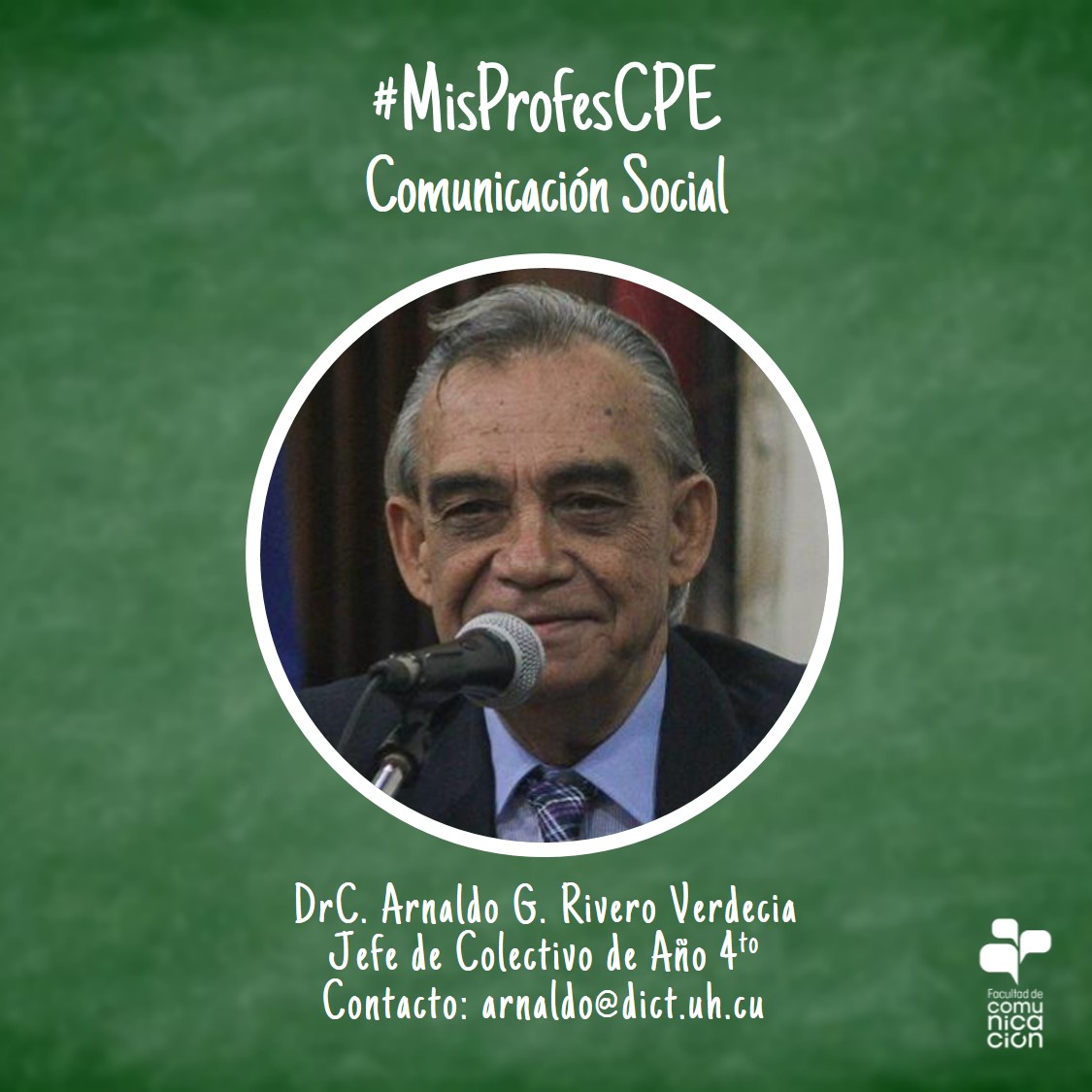 fcomUH's tweet photo. ¿Eres estudiante continuante de Comunicación Social en la modalidad de Curso por Encuentro? 👩💻👨💻📘📝📚💻 Si es así, ellos son tus profes Jefes de Colectivo de Año 👩🏫👨🏫👇👇👇
#MisProfesCPE #FCOMenEVEAUH #FCOMenCasa #Curso2021
@UdeLaHabana @CubaMES https://t.co/HU4zSIWCEt