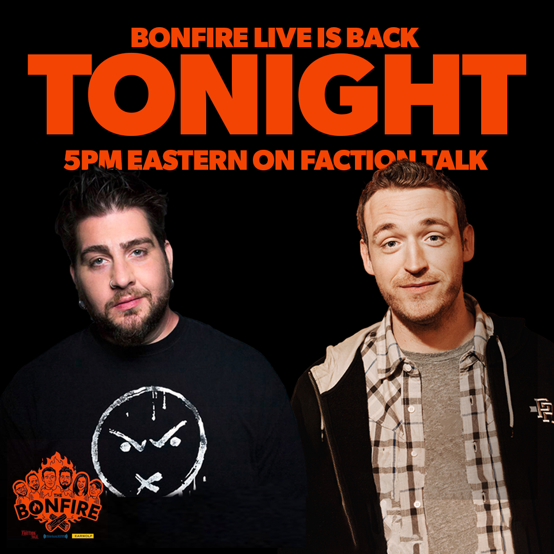 bigjayoakerson's tweet photo. #CAMPERS  @TheBonfireSXM with @DanSoder and I is finally BAAAACK TONIGHT!!
Join us @ 5pm est on SiriusXM 103 Faction Talk! Immediately following Bennington!!!! https://t.co/rRBM4sN4vI