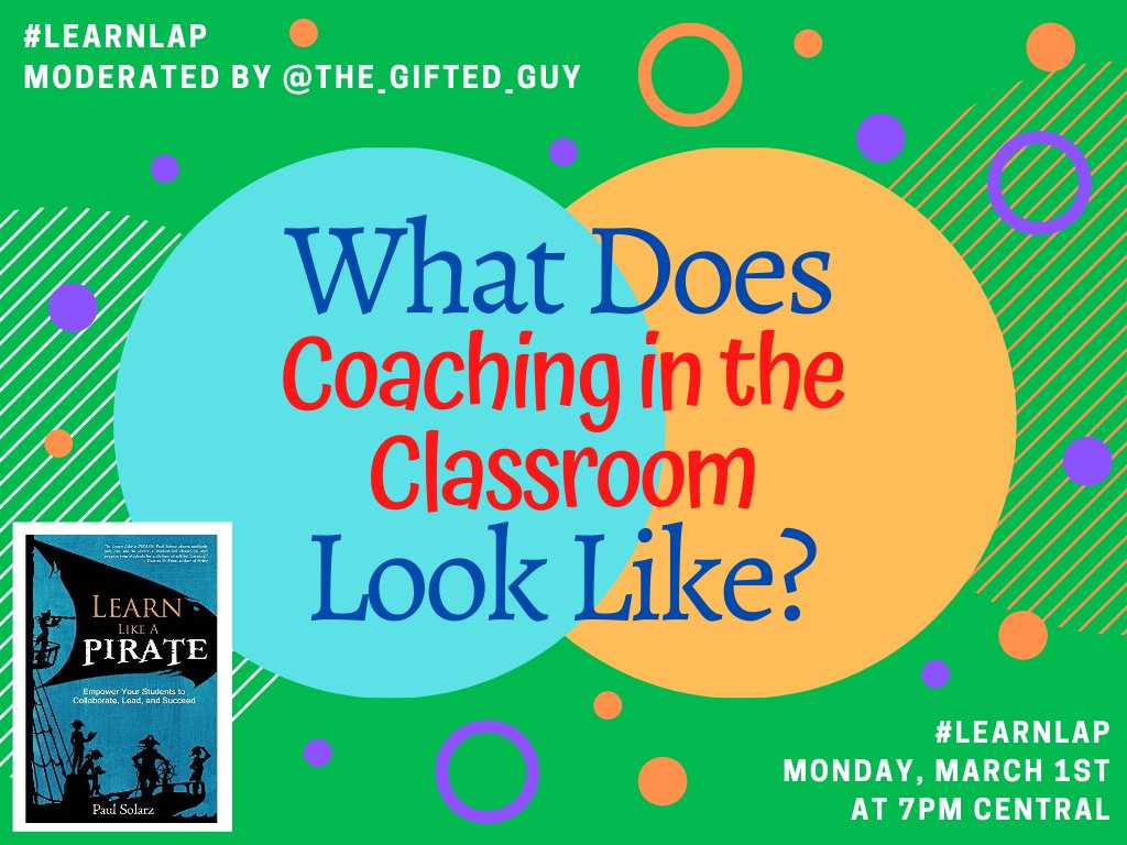 PaulSolarz's tweet photo. "What Does Coaching in the Classroom Look Like?"
Please join @the_gifted_guy TONIGHT at 7pm Central for #LearnLAP!
#iaedchat #iceilchat #iledchat #INeLearn #inquiry #istelitchat #istemln #JoyfulLeaders #ENGchat #fledchat #KidsDeserveIt #kinderchat #ksdechat #LeadLAP #leadupchat https://t.co/irPht4c03P