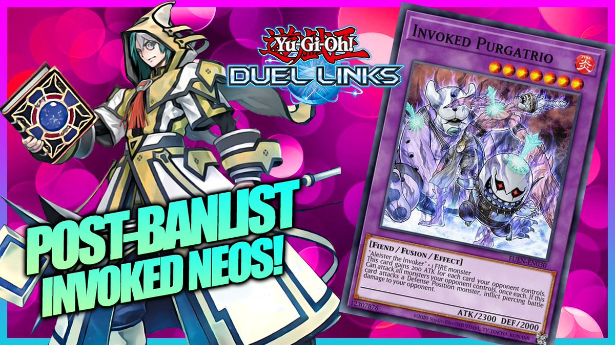 CorruptNeo's tweet image. Post-Banlist Invoked Neos! #YGODuelLinks #duellinks #yugioh ▶️youtu.be/zC3TV2fOQJQ