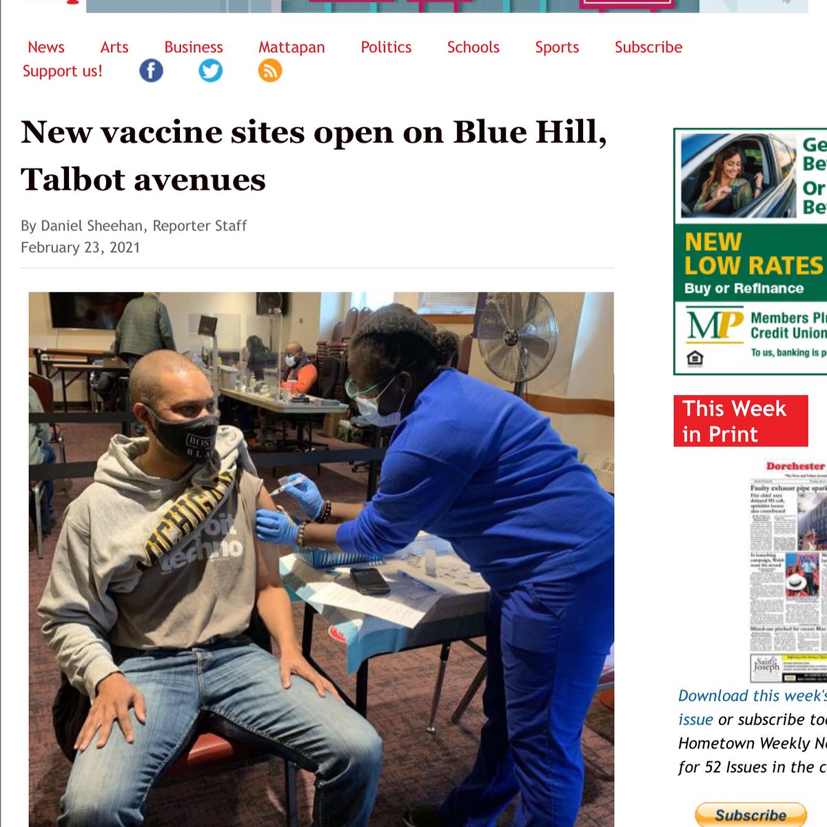 turahndorsey's tweet photo. Thanks to @bostonmedicalcenter and @morningstarboston, I received my COVID-19 vaccination shot through the community outreach program. I said yes because POC communities deserve health and safety. We can ensure our own health and safety by getting vaccinated. #DoIt4Us https://t.co/E5tdBMZJzT