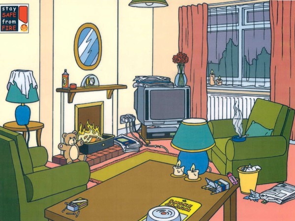 WMFSOldbury's tweet photo. Throughout the month of March we will be tweeting about the most common causes of fire in the home and giving you advice on what can be done to prevent them. To start the discussion please look at the photo below and list the hazards you can see #firesafety @WestMidsFire https://t.co/uPKbSB2o5k