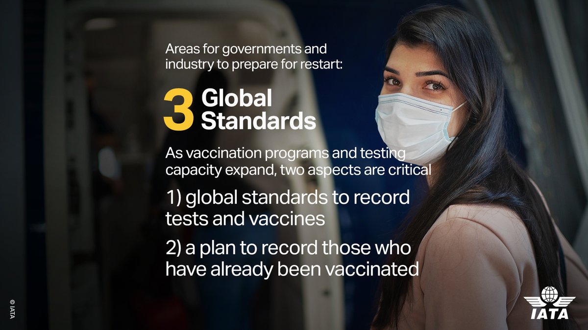 IATA's tweet photo. In our dialogue with govts 🏛 we are calling on them to partner with industry to make plans now to safely resume #travel for when the epidemiological situation allows.  🤝✈️

Here are 3 key areas where we are requesting collaboration 👇

More ➡ https://t.co/wI14r2NHDZ https://t.co/oI7zfwZ5yz