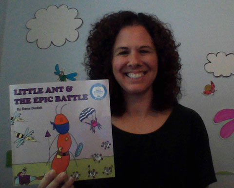 IleneDudek's tweet photo. Sending a BIG thank you out to @ChathamDay School for inviting me in to read my book today! I had a great time meeting the kids, playing games &amp; sharing what it's like to be an author &amp; illustrator. It was so much fun! ❤️ #readacrossamerica #KickOff #storytime #littleant #Virtual https://t.co/h8olLhvNI7