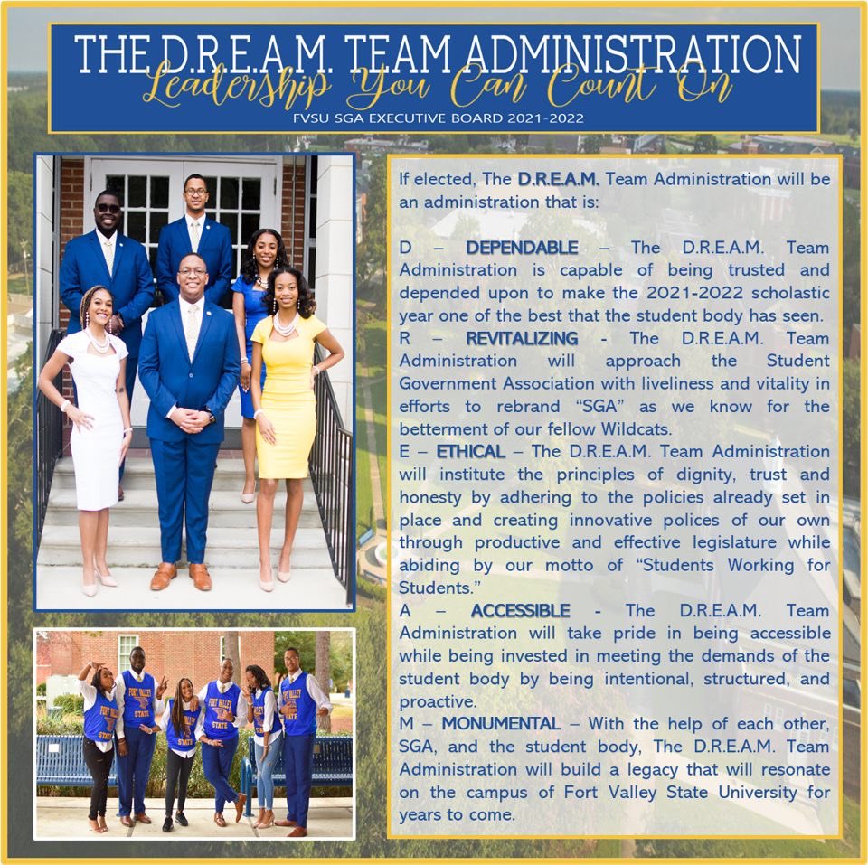 jasbc_'s tweet photo. Greetings Wildcat Family and Friends! The D.R.E.A.M. Team Administration is willing, ready, and capable to serve you, the student body, for the 2021-2022 scholastic year. Do you have a D.R.E.A.M.? 💙💛🤍#DoYouHaveADream #LeadershipYouCanCountOn https://t.co/Nqctrr9GaI