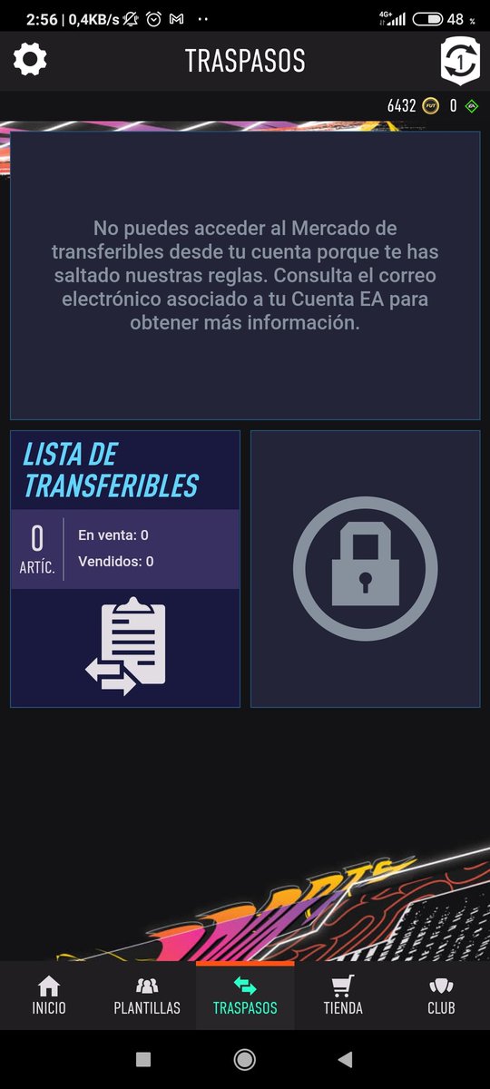 alexterron7's tweet photo. @JeyRuiiz Totalmente roto. Desde el viernes pasado estoy baneado y llevo 2 meses sin jugar ni tradear apenas jajajs són lamentables https://t.co/pirbcp4ioT
