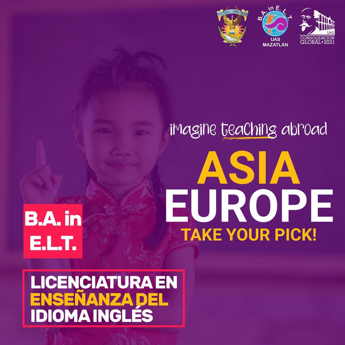 BA_in_ELT's tweet photo. Imagine that!
This week is our week, don't miss the opportunity to become a well-prepared English teacher!

#SaveTheDate March 5, Group C 🤩
Licenciatura en Enseñanza del Idioma Inglés

#TeachersInProgress #ComunidadCEIM #AgentsOfChange https://t.co/yY6ZgLMmqj