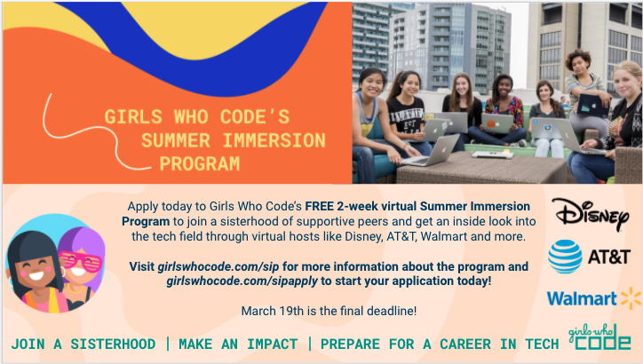 NTH_STEM's tweet photo. GIRLS WHO CODE SUMMER PROGRAM 
@nhhsprincipal @NorthHallHigh @Hall_Schools https://t.co/mEHPdgL0BK