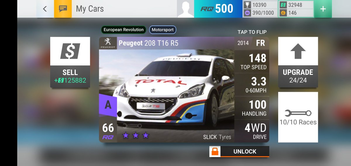 gc320_3's tweet photo. @topdrivesgame This peugeot is the best for me. Not only it won races in twisty tracks. It is an ultimate cost saver. It saves RQ for the rest of my hand. Also,others will underestimate due to is bad MRA. And now it has over 80% won rate with such cost. It will always be in my hand if possible https://t.co/6PZmp9t41n