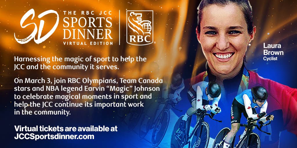 On March 3 I’ll be sharing my own magic moments in sport &amp; sharing the (virtual) stage with <a href="/NBA/">NBA</a> legend <a href="/MagicJohnson/">Earvin Magic Johnson</a> &amp; my fellow RBC Olympians.
Join us @ the <a href="/RBC/">RBC</a> <a href="/JCCSportsDinner/">RBC JCC Sports Dinner</a> to be part of the magic! Tickets @ jccsportsdinner.com
#sponsored #RBCOlympian #JCCSportsDinner