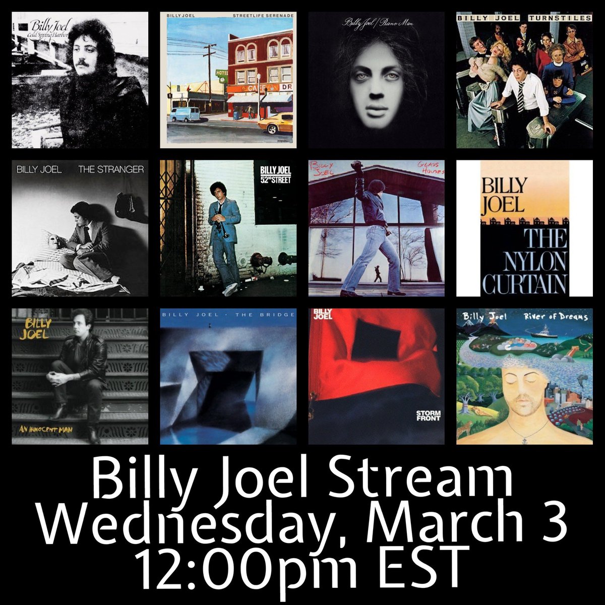 PeteLents's tweet photo. To celebrate hitting 2k follows over the weekend, I’m doing a very special stream on March 5: ALL BILLY JOEL!! Come help us celebrate, only on Twitch! https://t.co/wUFXsqRptC #twitch #twitchstreamer #twitchaffiliate #twitchtv #billyjoel #pianocover #piano #pianoman #sploob https://t.co/r4Uk4Wal6z
