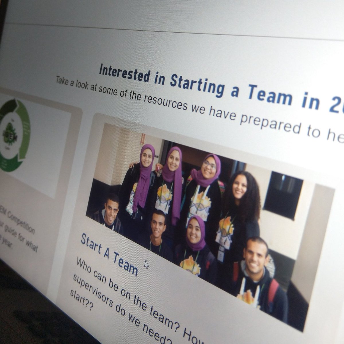 yosefmhmood's tweet photo. OMG! We are on #iGEM2021 Main page! This -despite meaning nothing- made my day 🤓🥺 https://t.co/nLqfeejtGD