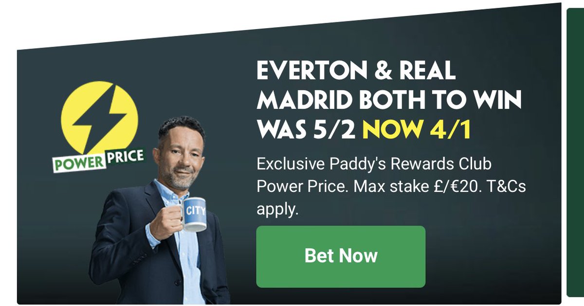 _Bookie_Crusher's tweet image. Here we go again! Our frenemies at PaddyPower have what looks like a doable ⚽️ special posted. I’m on it with a free bet, so... 🤷🏻‍♂️ remember....#notaffiliated #notaprofessional 
🍻🏦🦾