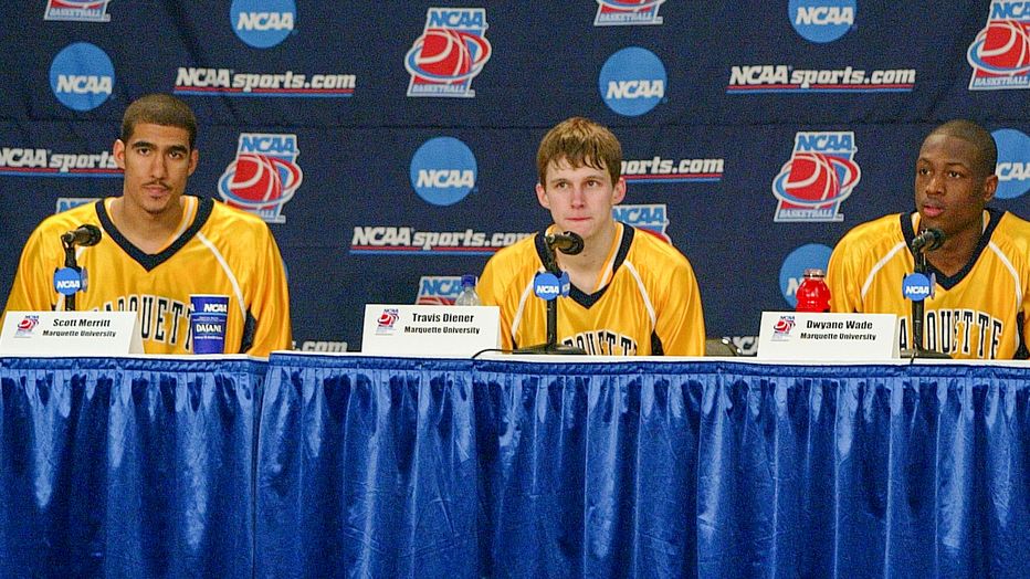 MarquetteMBB's tweet photo. Happy birthday to @DienerTravis - @MarquetteU Final Four legend, @thetournament hero and #mubb staff noon ball champion. What's next? We hope you have a great day! https://t.co/sn8z18YwFF