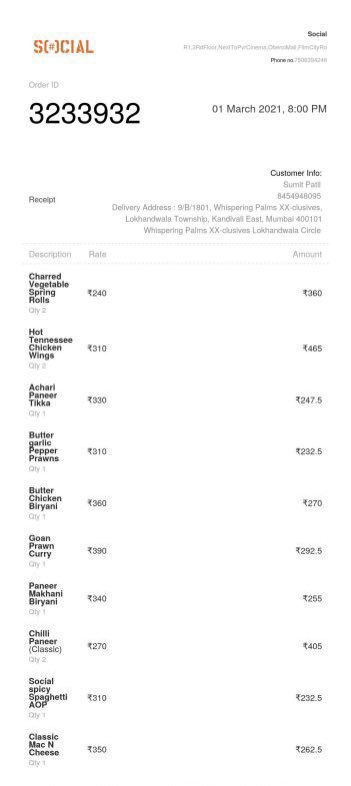 sumitpatilll's tweet photo. @SocialOffline Order3233932 had ordered at 8 its been 2 hours now, order has not even dispatched from the restaurant. Please look into this problem. https://t.co/TfJrdoNiss