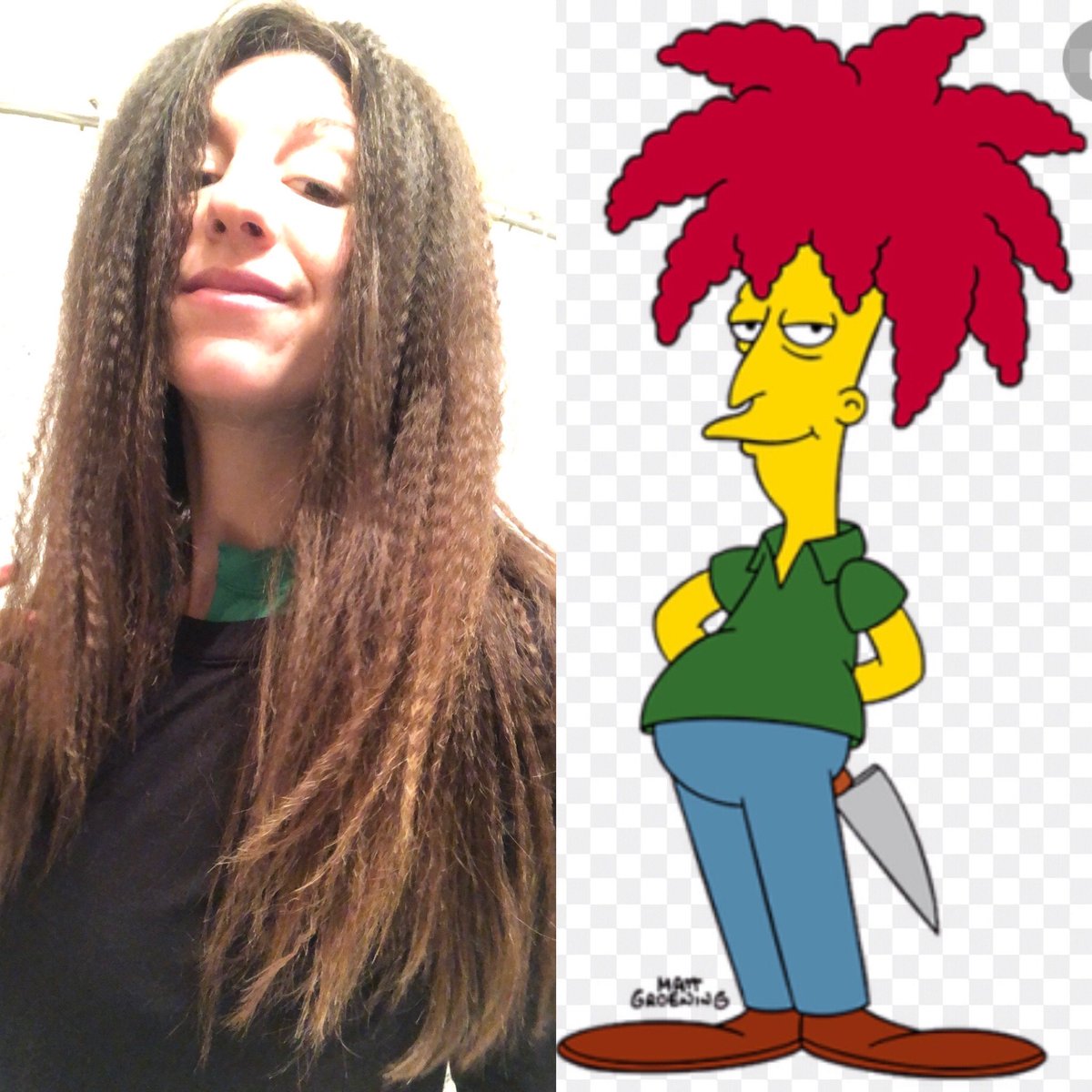 JessRock87's tweet image. My #sideshowbob hair has been fun.

But now it’s gotta go 😂

#hair #crimp #musicvideo #love