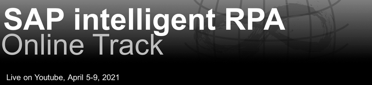 SAP Champions in action! <a href="/Marssel700/">Marssel Vilaça 🇧🇷</a> and @Geek_Elephant are driving a new SAP Online Track (April 5 to 9) -- dedicated to the topic of SAP Intelligent RPA. Learn more in this new post, volunteer to speak, and make sure to mark your calendar! blogs.sap.com/2021/02/27/sap…