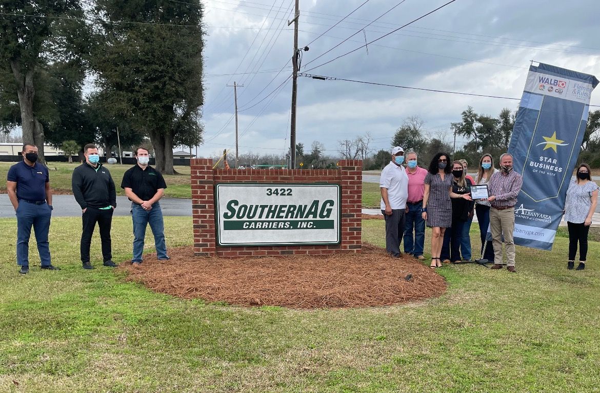 SouthernagC's tweet photo. Thank you Chamber of Commerce for nominating us as the Star business week!
We are so grateful for all the hard work that all of our employees have put in over the years to make Southern Ag the best it can be! https://t.co/tXXkZ8bN8k