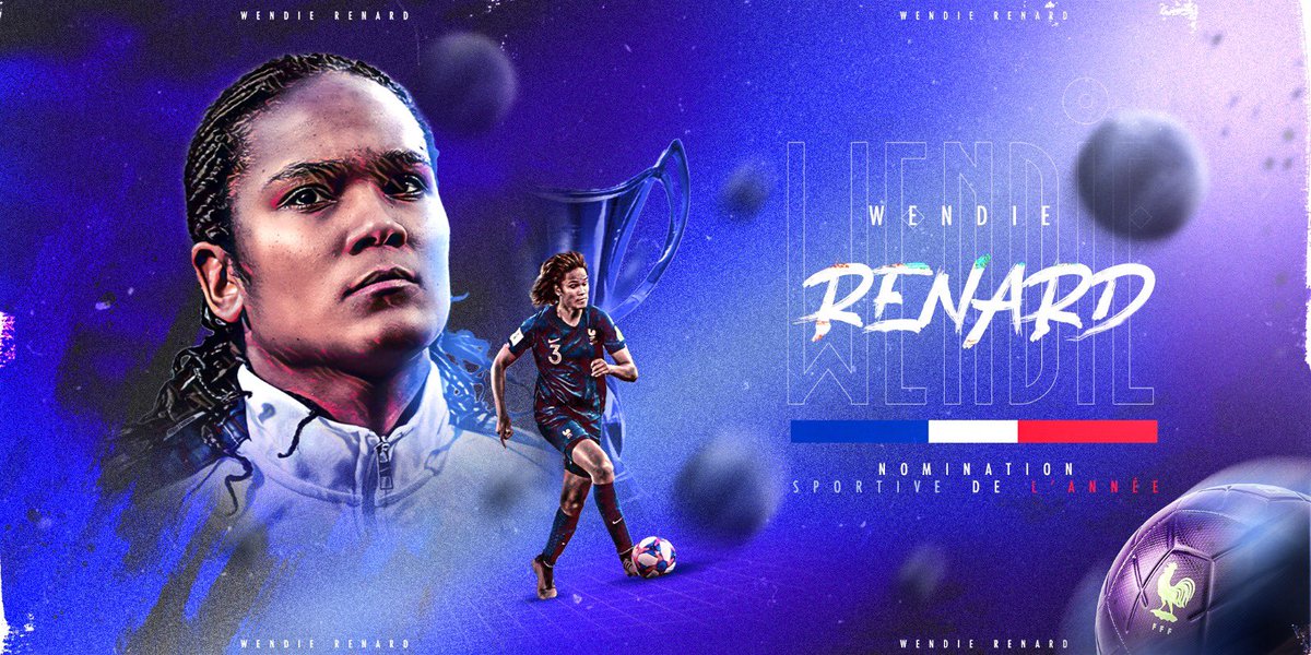 A_GrandChelem's tweet photo. @WRenard Wendie Renard, nominée pour devenir la sportive de l’année 🏆

Après avoir inscrit 3 des 4 derniers buts de l’équipe de France féminine, Wendie Renard fait partie des 6 filles retenues pour le titre de sportive de l’année ⚽️👏🏼 https://t.co/dUBTV8xIER